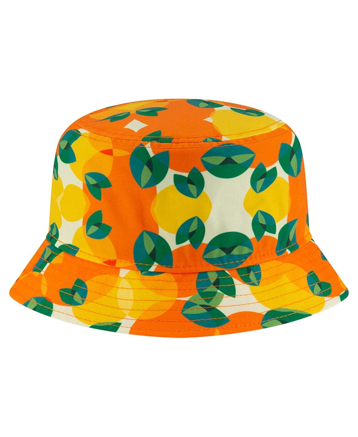 NEW ERA MEN'S ORANGE MIAMI DOLPHINS CITRUS BUCKET HAT 