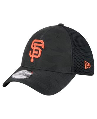 New Era - Men's  Black San Francisco Giants Subtle Camo 39THIRTY Flex Hat