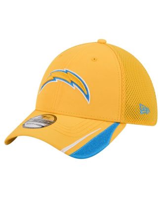 New Era - Men's Gold Los Angeles Chargers Linear 39THIRTY Flex Hat