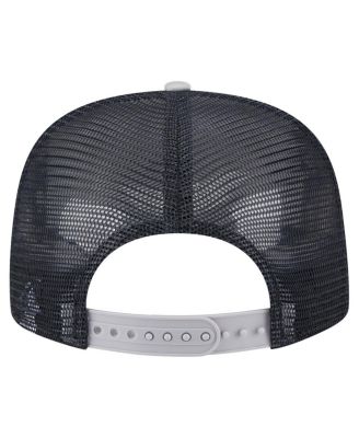 Men's White/Gray Detroit Tigers Retro Script Trucker 9FIFTY Snapback Hat