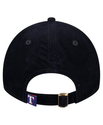 Women's Dark Blue Texas Rangers Corduroy 9TWENTY Adjustable Hat