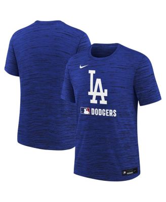 Nike - Big Boys and Girls Royal Los Angeles Dodgers Authentic Collection Velocity Performance T-Shirt