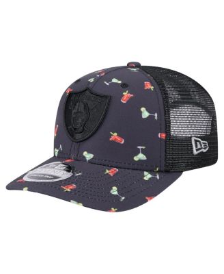 New Era - Men's Navy/Black Las Vegas Raiders Adventure Drinks Pattern 9SEVENTY Stretch snap Hat
