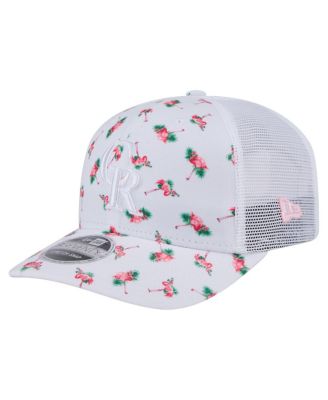 New Era - Men's&nbsp; White Colorado Rockies Flamingo Mesh Back 9SEVENTY Stretch-Snap Hat