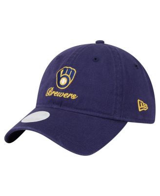 New Era - Women's&nbsp; Navy Milwaukee Brewers Preppy Team 9TWENTY Adjustable Hat