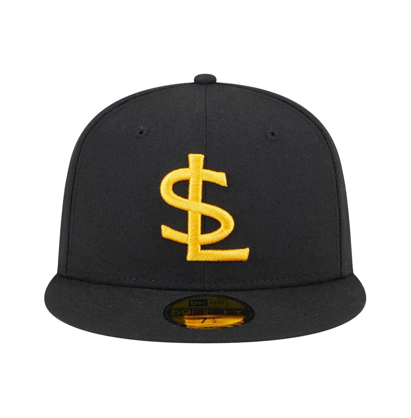 Мужская кепка New Era Black/White Salt Lake Bees Authentic Collection 59FIFTY Fitted Hat — фото 2