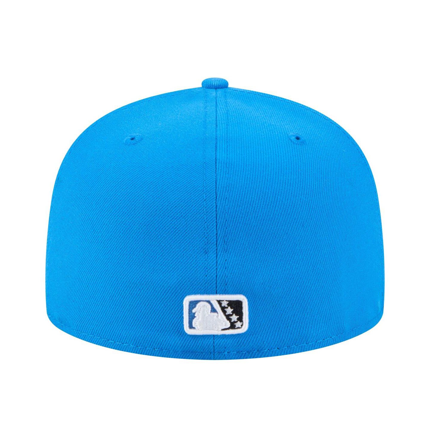 Мужская кепка New Era Blue Akron RubberDucks Authentic Collection 59FIFTY Fitted Hat — фото 4