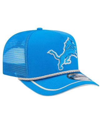 Men's Blue Detroit Lions Vintage Team Rope A-Frame Trucker 9FIFTY Snapback Hat