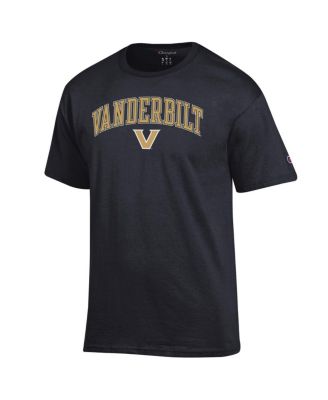 Men's Black Vanderbilt Commodores Arched Logo T-Shirt