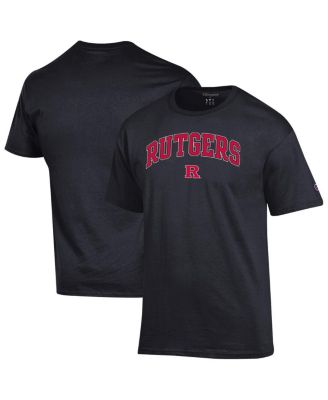 Champion - Men's Black Rutgers Scarlet Knights Arched Logo T-Shirt