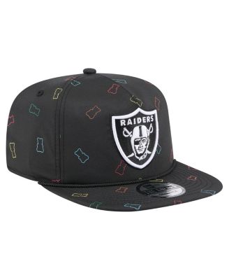 Men's Black Las Vegas Raiders Gummy Golfer Snapback Hat