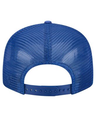 Men's Royal New York Mets Split Panel 9FIFTY Trucker Snapback Hat