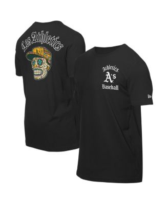 New Era - Men's Black Athletics Sugar Skulls T-Shirt