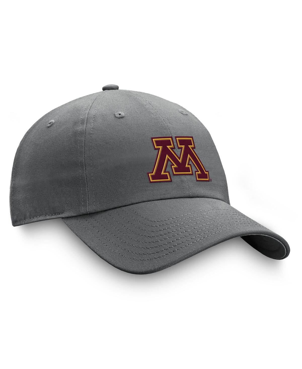 Top Of The World Men's Gray Minnesota Golden Gophers Victory Staple Adjustable Hat