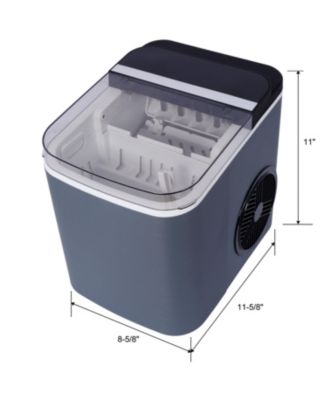 Portable Ice Machine, 26 lbs/Day, 9 Ice Cubes in 6 Mins, ETL & FDA Certified for Home & Kitchen