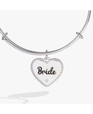 Bride Heart Bangle Bracelet