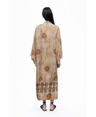 Women's Mosaic Patterned Kimono