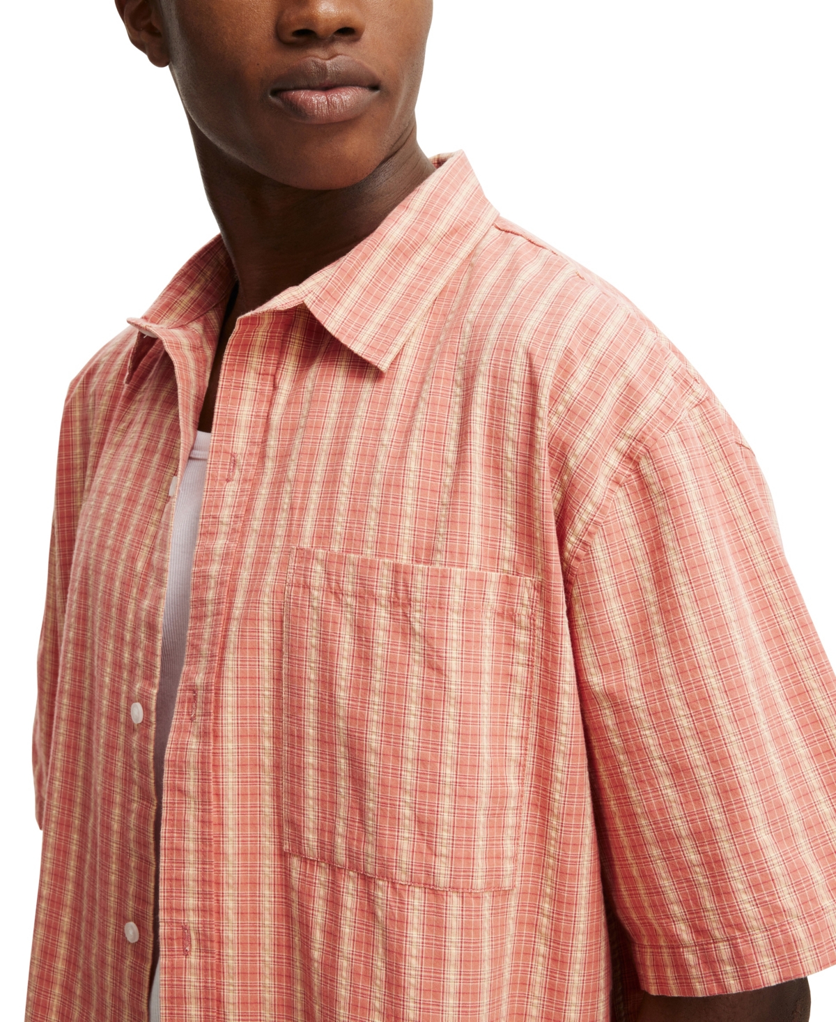 COTTON ON MEN'S DARCY SHORT SLEEVE SHIRT 