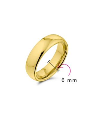 Plain Simple Dome Titanium Eternity Band Ring Comfort Fit 6MM