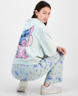 Juniors' Stitch Full-Zip Hoodie & Stitch Allover-Print Drawstring Pants