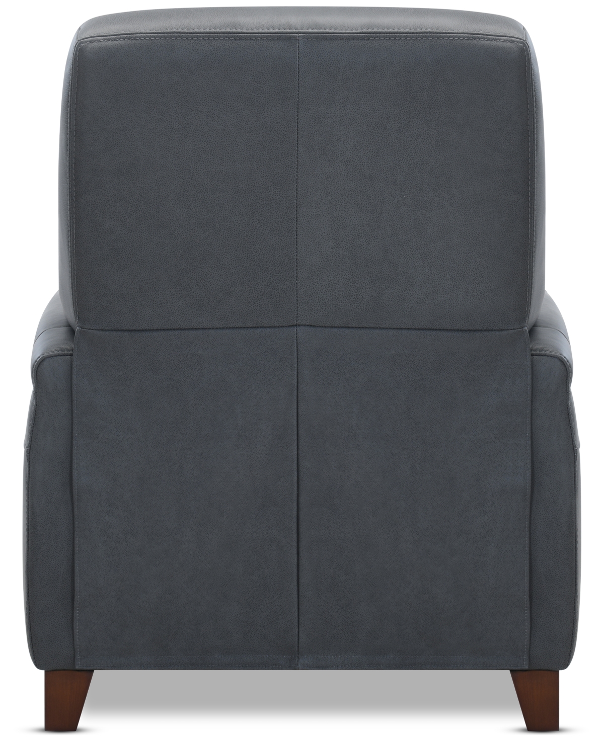 Macy's Ashlinn 35" Pushback Leather Recliner, Exclusively At  In Gray