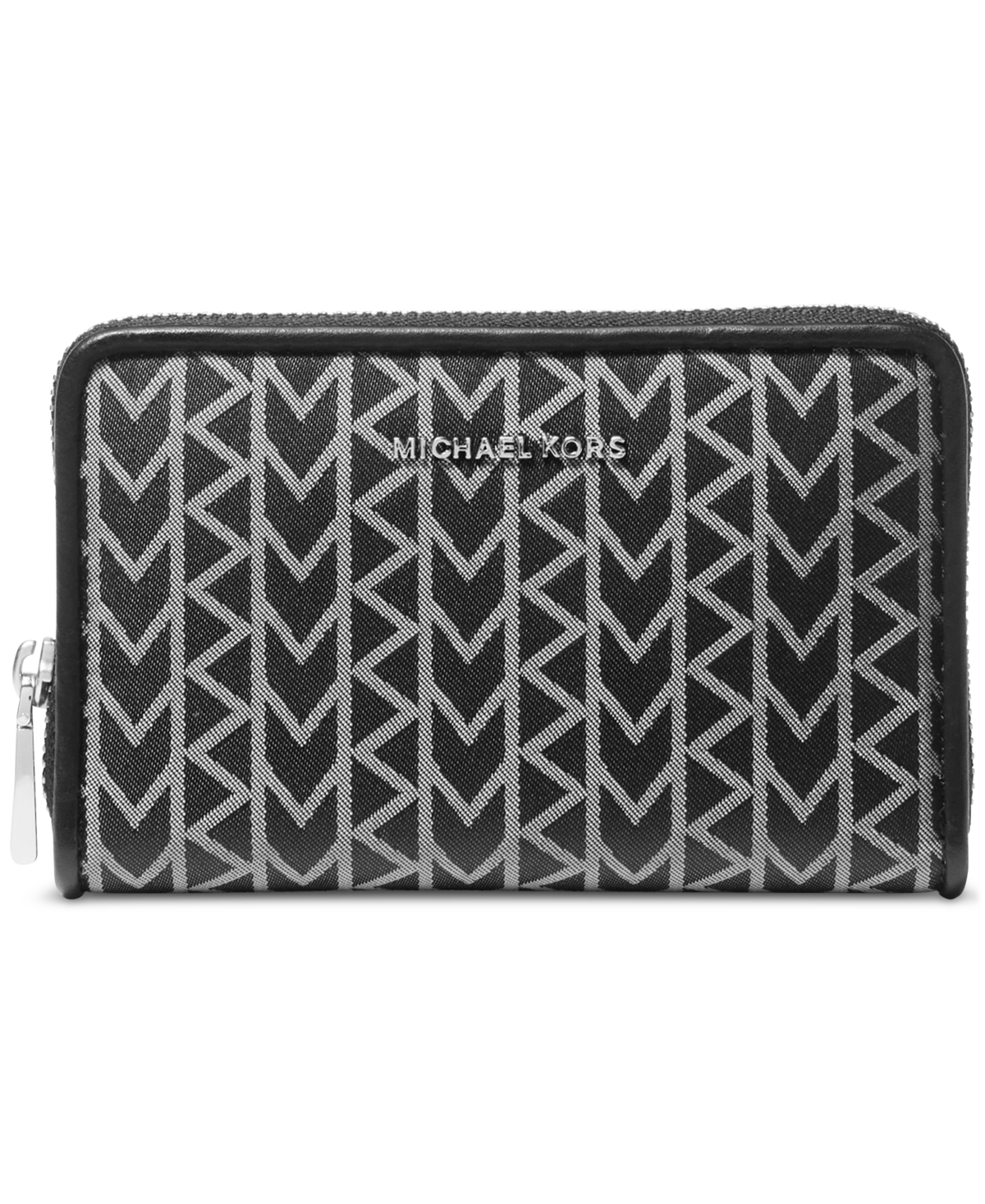 Michael Michael Kors Jet Set Small Zip Around Card Case - Black