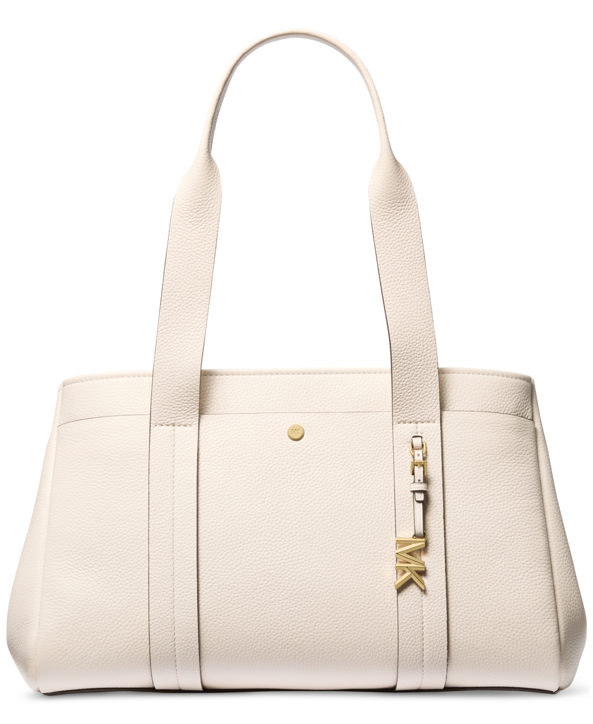 Michael Michael Kors Romee Large Leather East West Tote - Light Cream