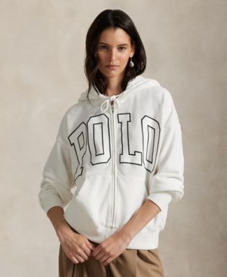 Polo Ralph Lauren - Women's Logo Lightweight Fleece Full-Zip Hoodie Sweatshirt