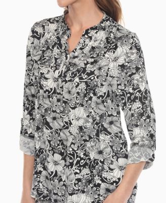 Women's 2-Piece Floral Print Tunic Top and Pants Set