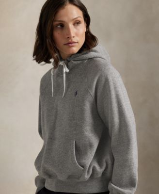 Women's Shrunken Fit Fleece Hoodie Sweatshirt