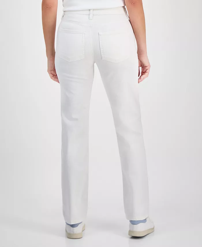 Women's Mid-Rise Straight-Leg Denim Jeans - thumbnail 2