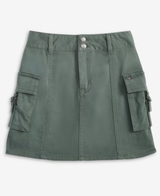 Big Girls Cotton Cargo Skirt