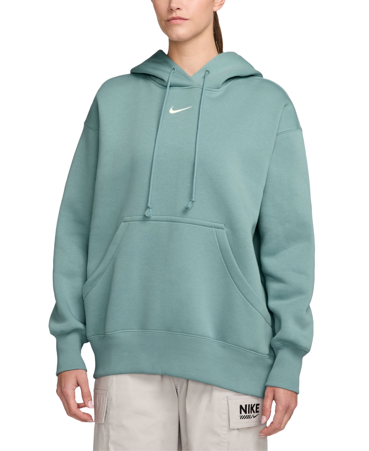 Nike Sportswear Women's Phoenix Fleece Oversized Pullover Hoodie In Green