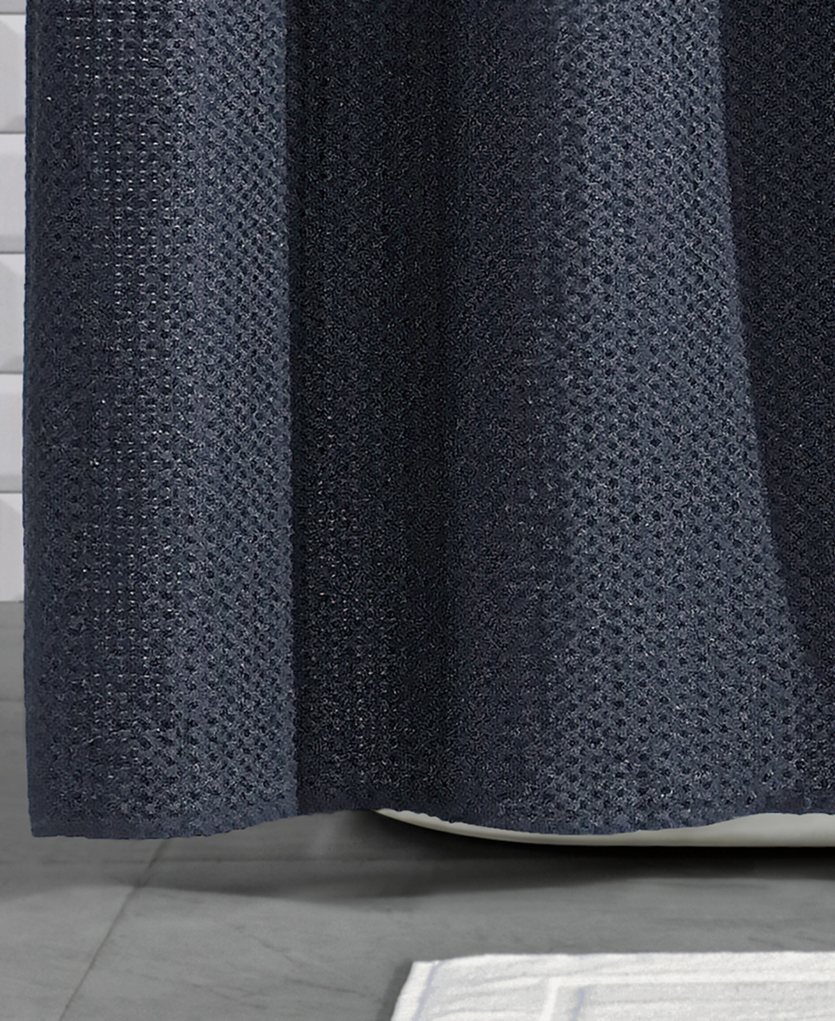 Dkny Modern Waffle Shower Curtain, 72" X 72"