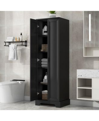 CASAINC MDF Adjustable Shelf with 2 Doors 71.2"H Storage Cabinet