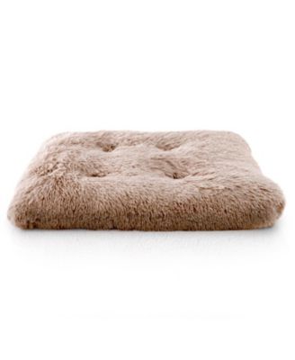 Pet Bed Mat, Plush Eyelash Faux Fur Calming Blanket Carpet Rug Mattress for Cats and Dogs in Tufted Design