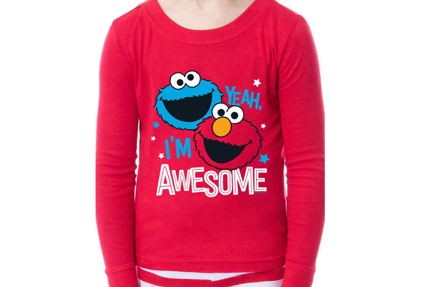 Пижамный комплект Awesome для девочек, 2 предмета — Sesame Street — фото 3