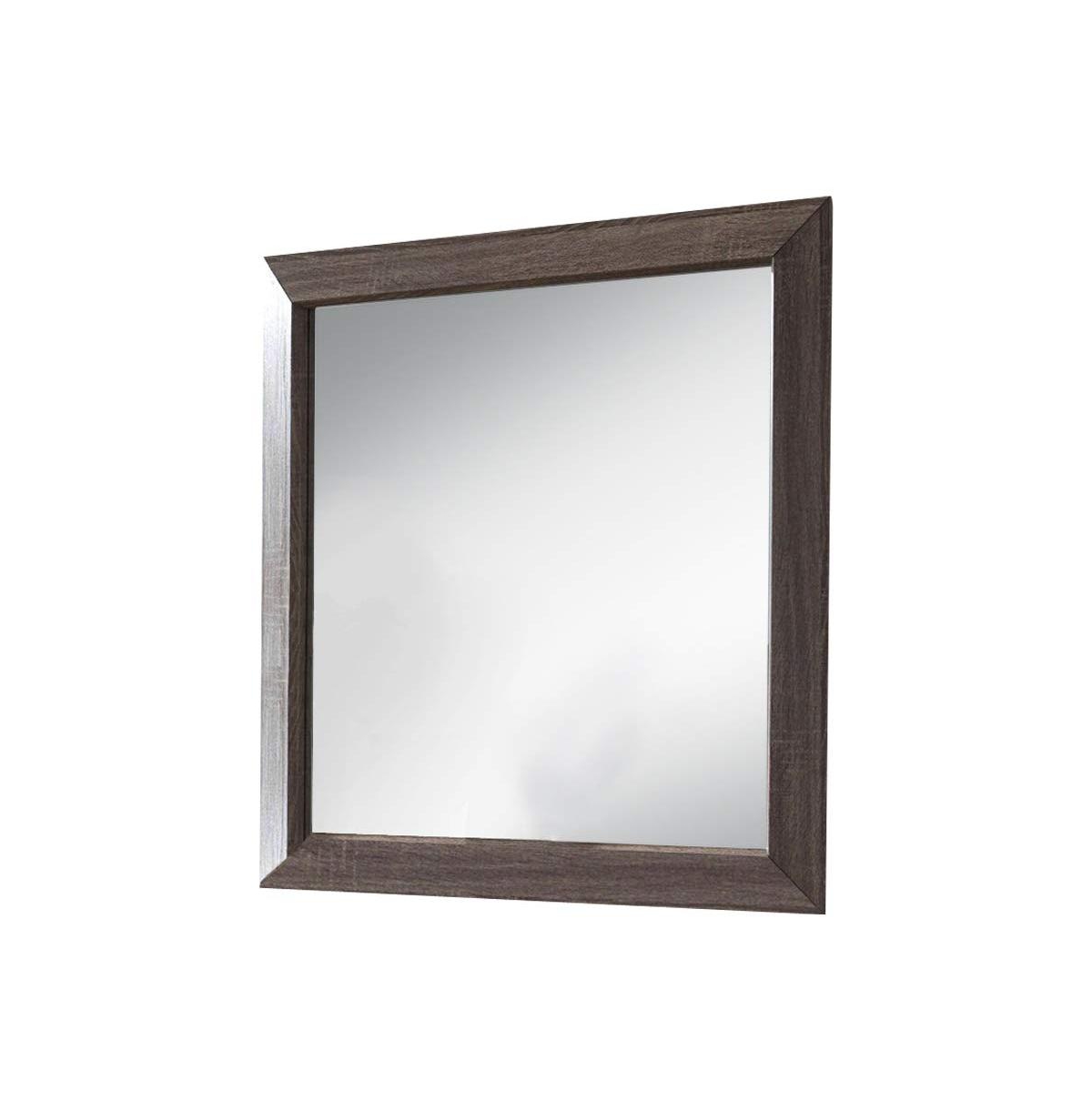 Kings Brand Furniture Kerry Wood 6-Drawer Dresser with Mirror, Brown