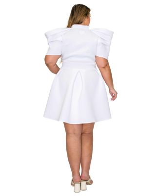 Plus Size Karina Neoprene Flare Dress