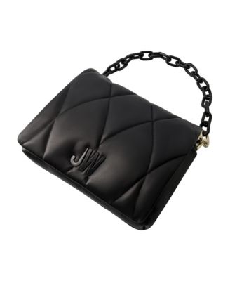 Quilted Chain Shoulder Bag with JW Logo