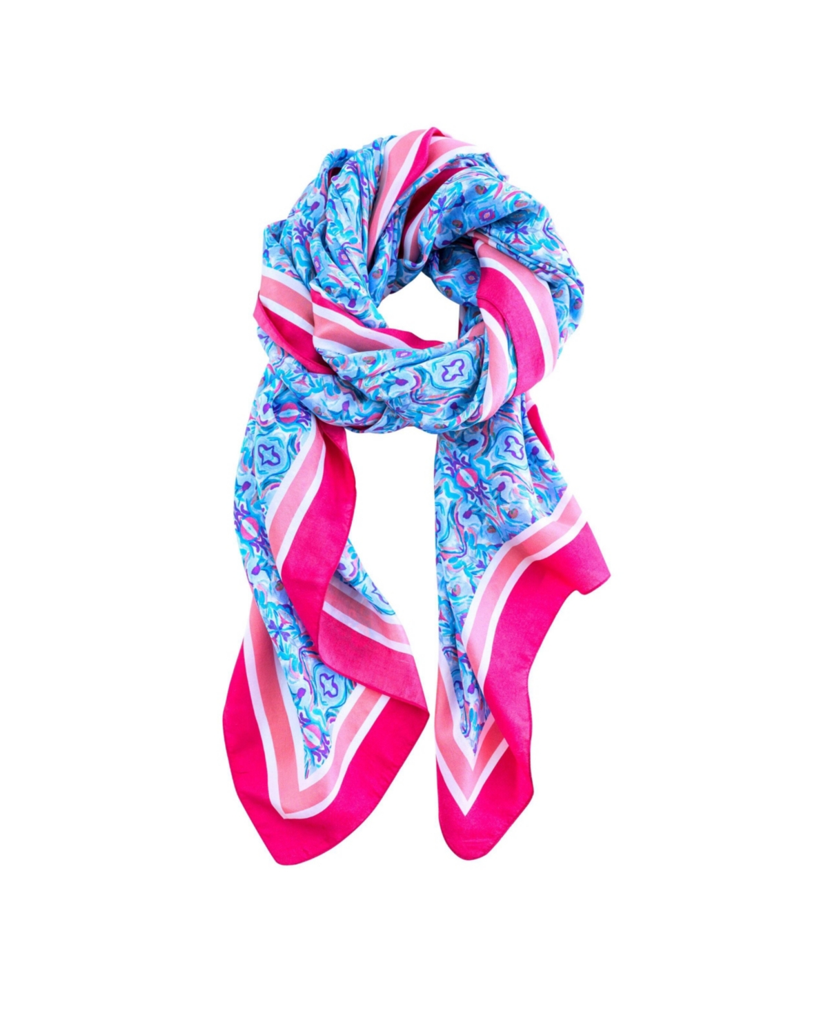 Silk Scarf/Wrap/Sarong - Fresh garden