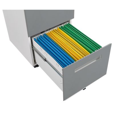 Mobile Locking File Metal Cabinet with 5 Wheels