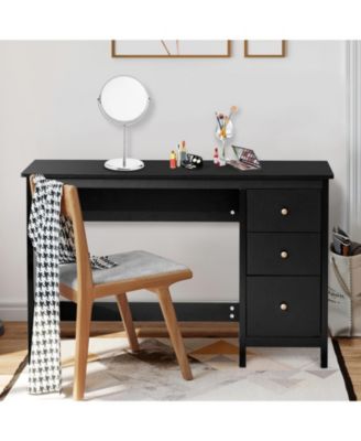 3-Drawer Home Office Study Computer Desk with Spacious Desktop