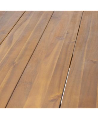 Streamdale Zion Industrial Acacia Wood & Metal Dining Table