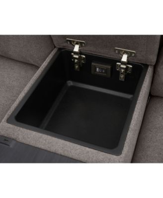 Kristyan 6-Pc. Fabric Sectional with 3 Power Motion Chairs and Console