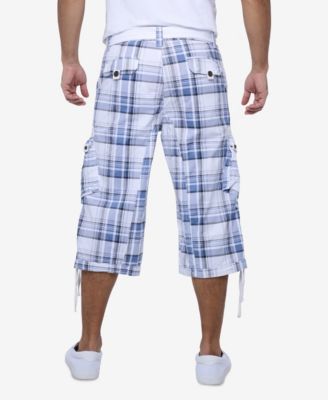 XRAY Men's Belted Below Knee Long Cargo Shorts