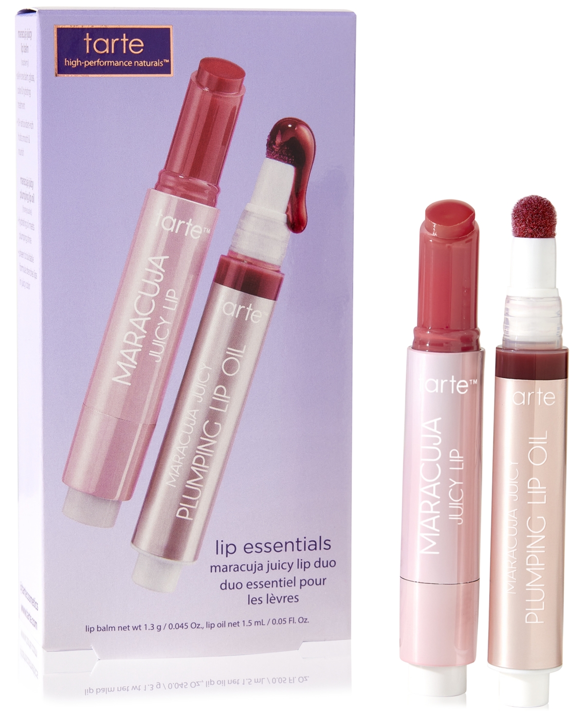 2-Pc. Lip Essentials Maracuja Juicy Lip Set, Exclusively at Macy's - Balm: Raspberry Oil: Honeysuckle