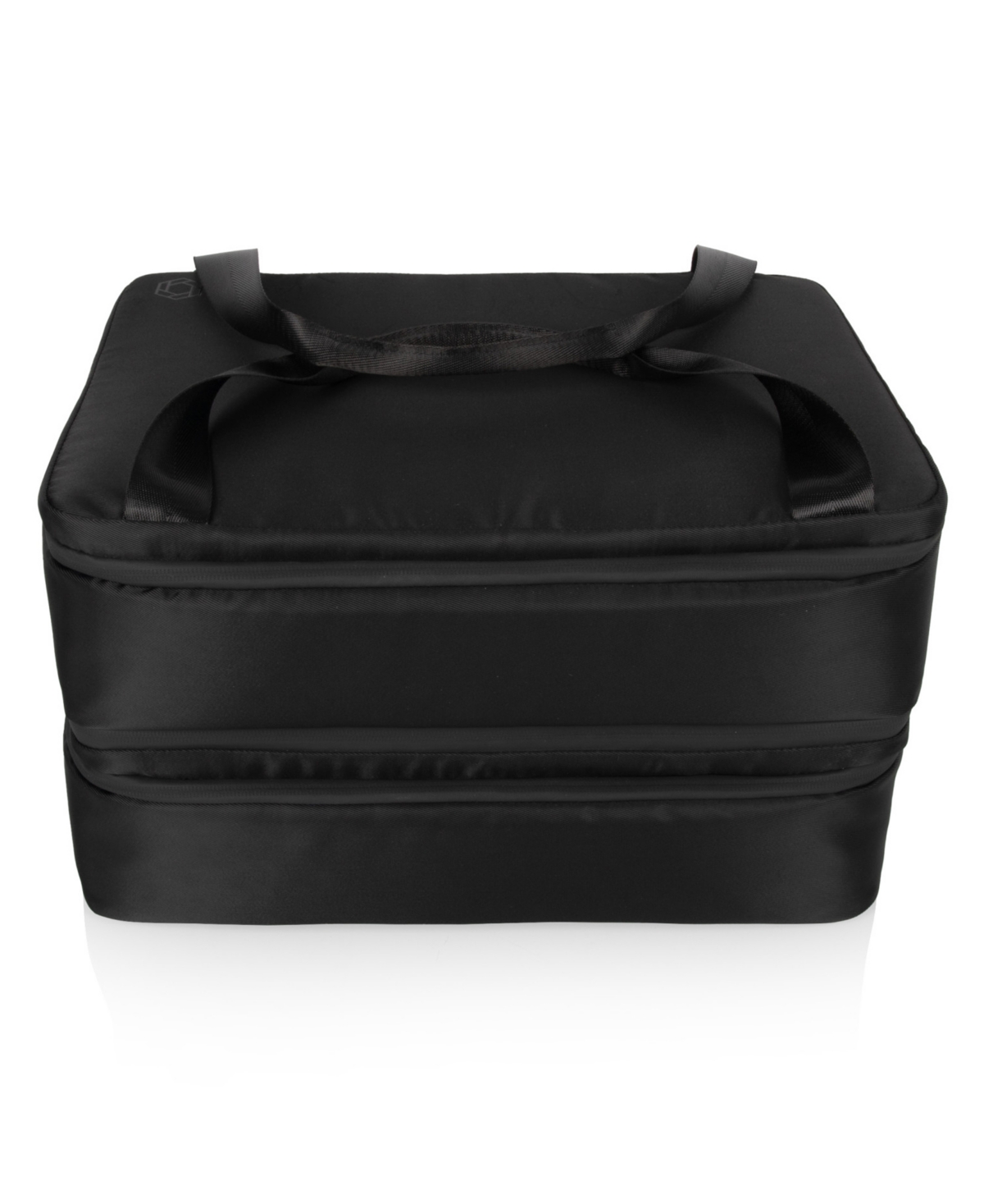 Double Decker 21 Bottle Insulated Casserole Tote Bag - Black