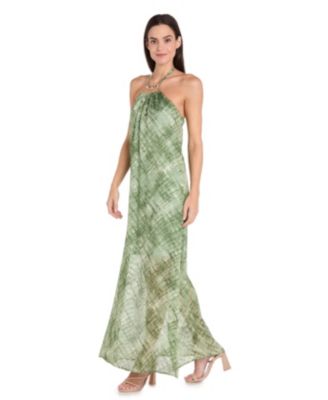 Women's Printed Sleeveless Maxi Dress