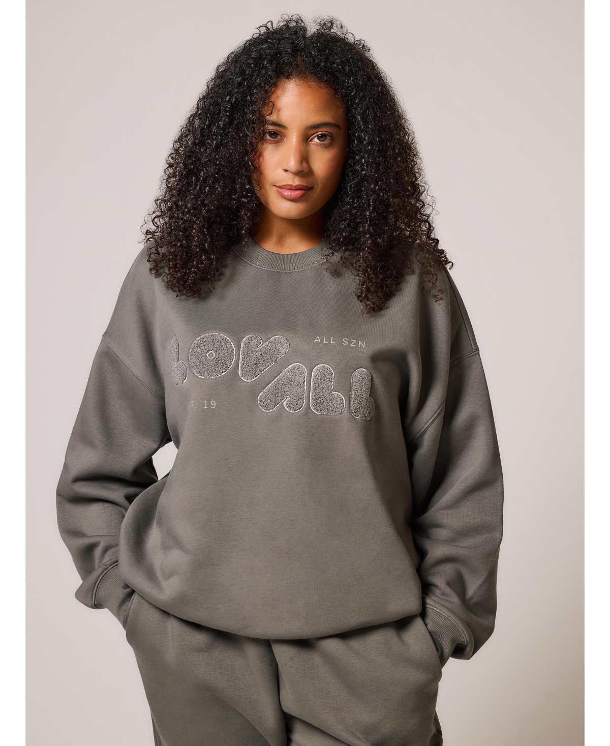 Women's All Szn Oversized Sweatshirt - Slate green
